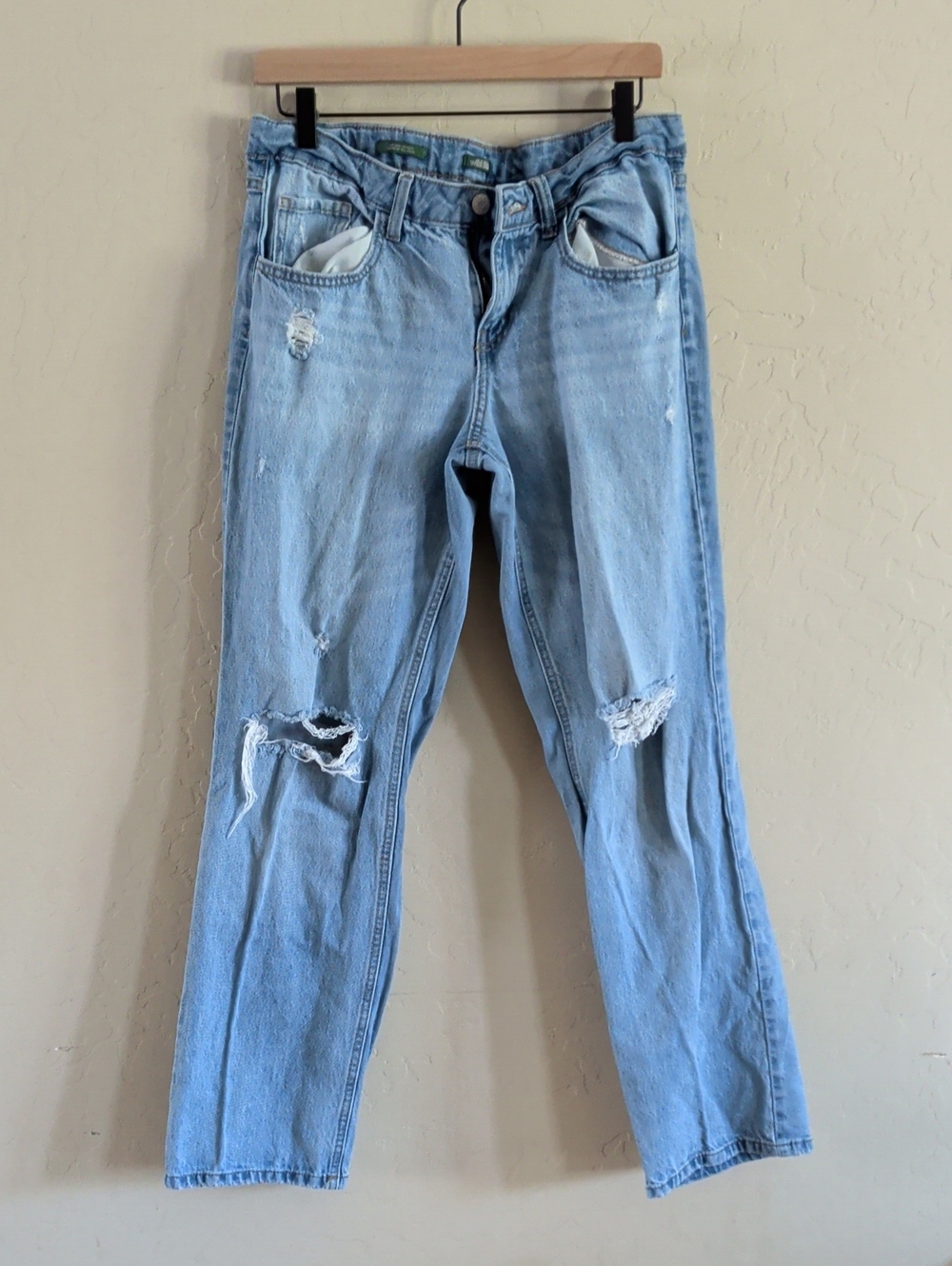 wild fable Light Blue Ripped Boyfriend Jeans